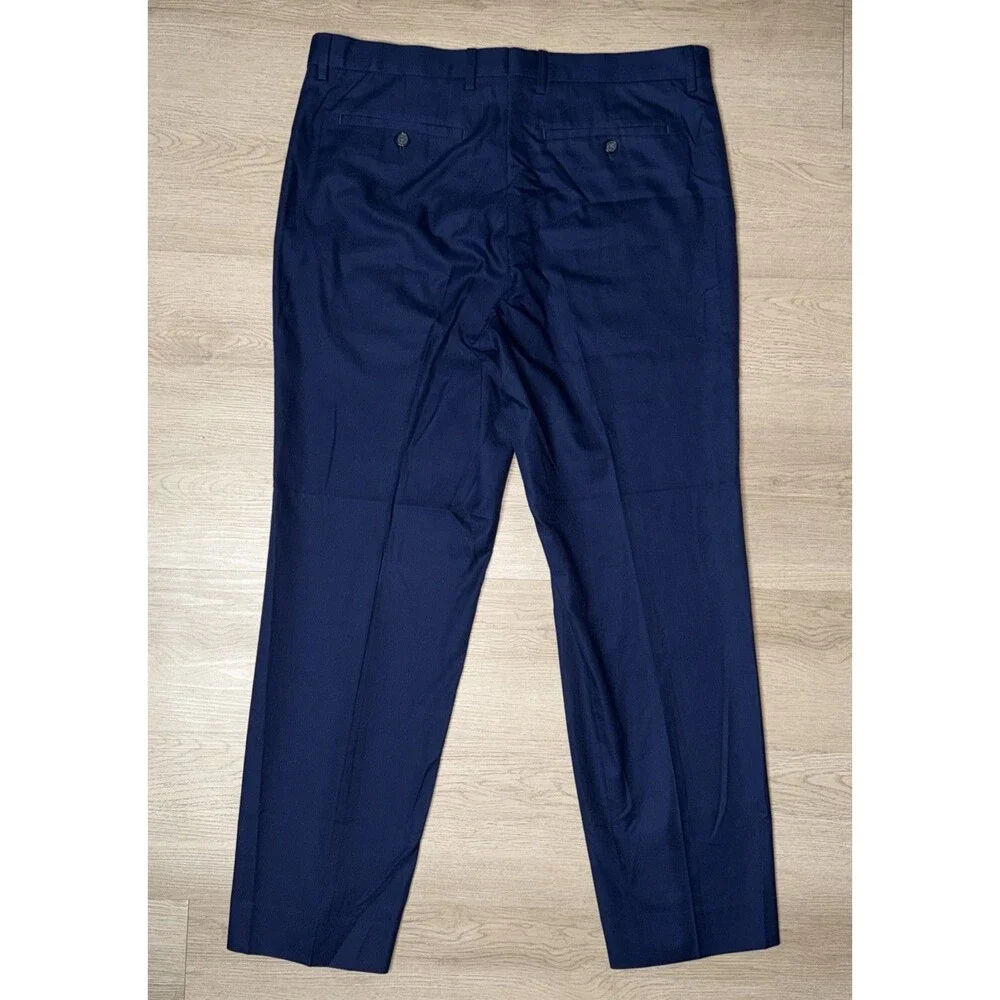 Banana Republic Pants Mens 34x30 Navy Blue Non-Iron Standard Fit Cotton Chinos